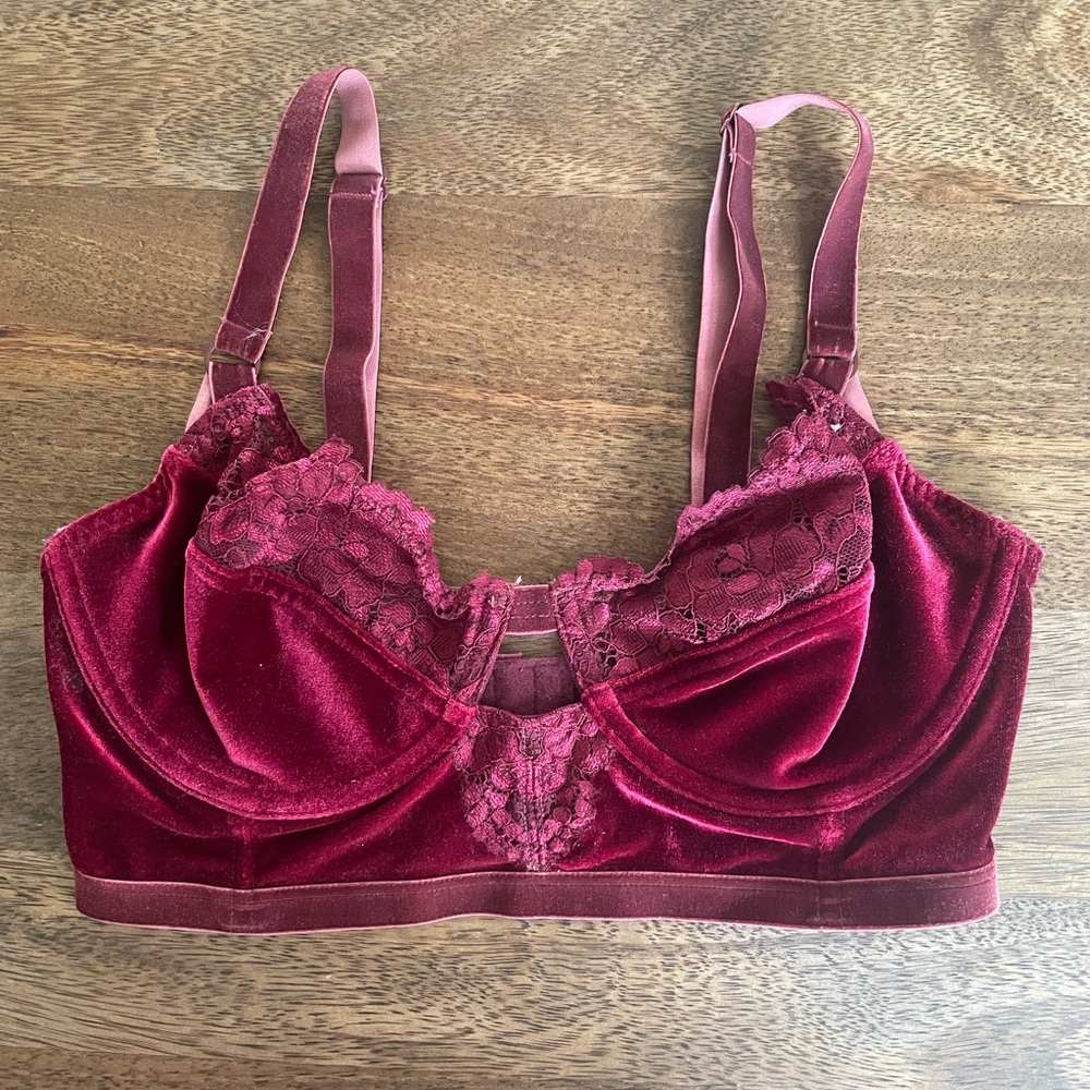 Free People velvet bra